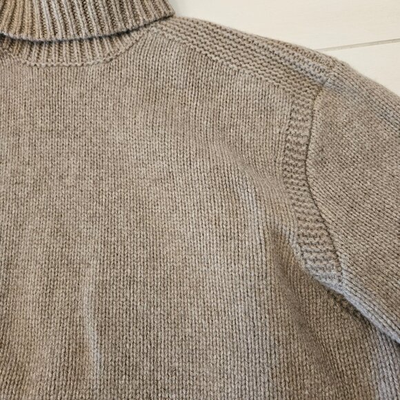 Polo Ralph Lauren Oak-Brown Heather Wool Cashmere Turtleneck Sweater - Picture 3 of 10
